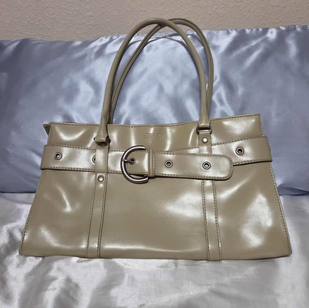 Esprit Tan Belt Buckle Handbag